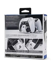 PowerA twin charging station retail box back panel with dual controller charging diagrams