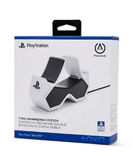 PowerA twin charging station retail box front with PlayStation and PowerA logos