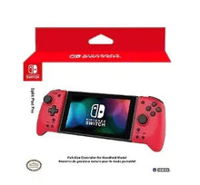 Red HORI Split Pad Pro controller for Nintendo Switch with thumbsticks and buttons