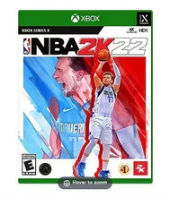 NBA 2K22 Xbox Series X video game box with basketball action artwork