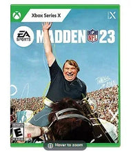 Madden NFL 23 video game case for Xbox Series X with football player artwork