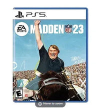 Madden NFL 23 video game case for PS5 with EA SPORTS and E rating