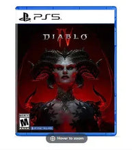PS5 video game case with Diablo cover art, red and black demonic figure