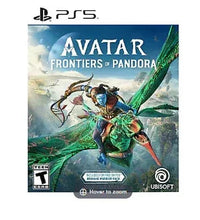 PS5 video game case featuring Avatar Frontiers of Pandora cover artwork and logos