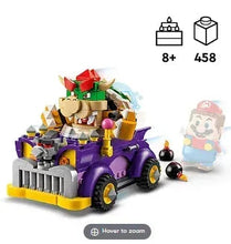 LEGO Icons Wildflower Bouquet building set, purple vehicle with red flower bouquet