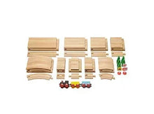 Maxim Enterprise track pack with curved and straight wooden track segments and small accessories