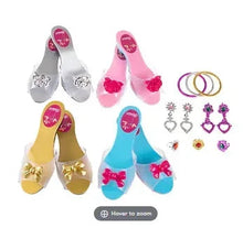 Princess accessory set with bracelets, earrings, necklaces, and hair bows