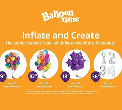 Balloon Time Jumbo Helium Kit - Festive Rouge
