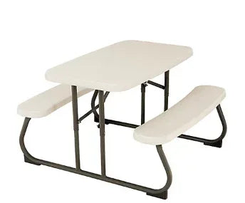 Lifetime Childrens Picnic Table - Almond/Glacier Blue