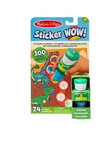 Melissa & Doug reusable sticker set with dinosaur-themed stickers, 24 pages