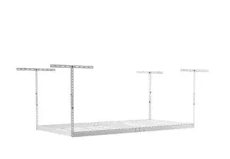 SafeRacks 4' x 8' Overhead Storage Rack - White