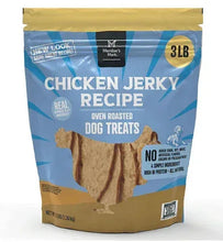 Chicken jerky dog treat bag with 3 lb label