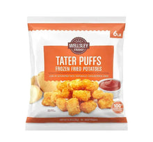 Wellsley Farms Tater Puffs frozen fried potato puffs, 6 lb bag
