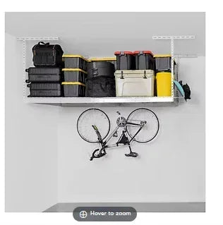 SafeRacks 4' x 8' Overhead Storage Rack - White