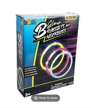 Glow bracelets and necklaces pack, 280 pieces, includes light-up accessories
