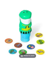 Melissa & Doug reusable sticker tube with animal character and dinosaur stickers