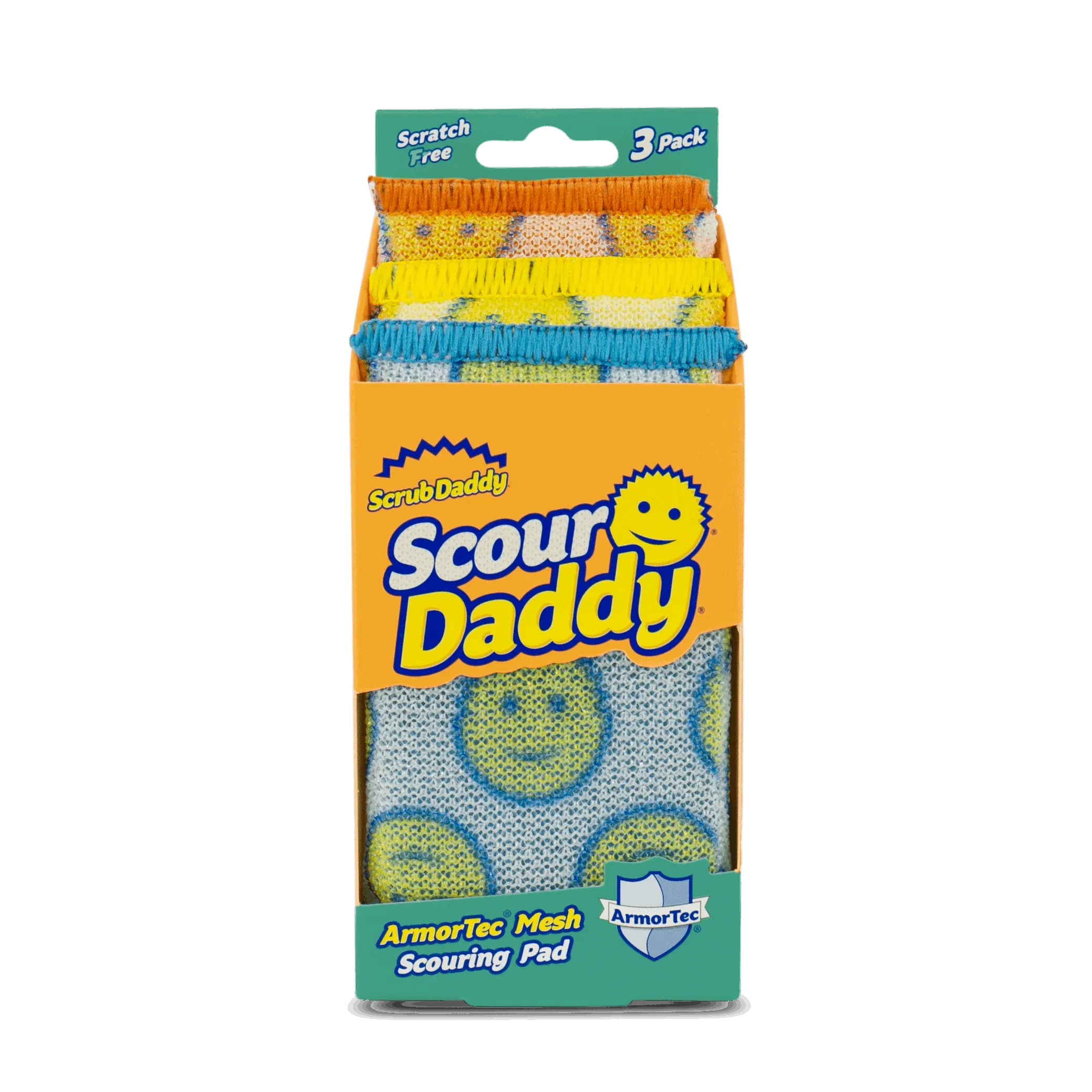 Scrub Daddy Scour Daddy Non-Scratch Scour Pads, 3 Count - USA MEGA SHOP