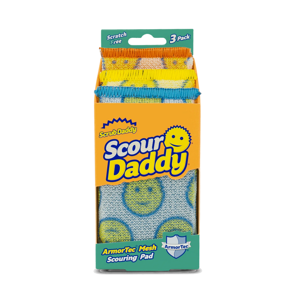 Scrub Daddy Scour Daddy Non-Scratch Scour Pads, 3 Count - USA MEGA SHOP