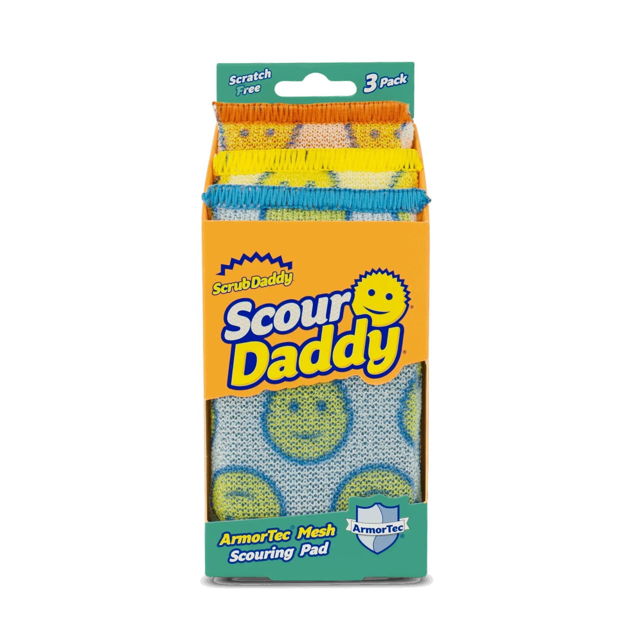 Scrub Daddy Scour Daddy Non-Scratch Scour Pads, 3 Count