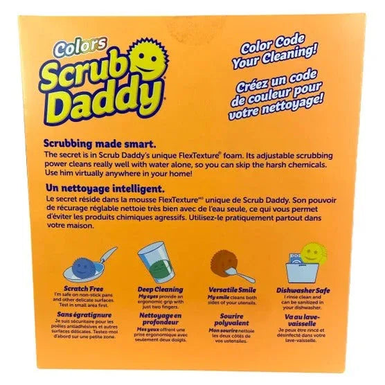 Scrub Daddy Sponges, Colors Variety, 8-count - USA MEGA SHOP