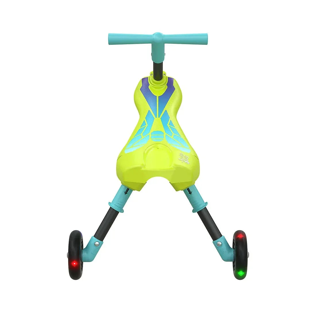 Scuttlebug Foldable 3 Wheel Trike with LED Light, Yellow - USA MEGA SHOP