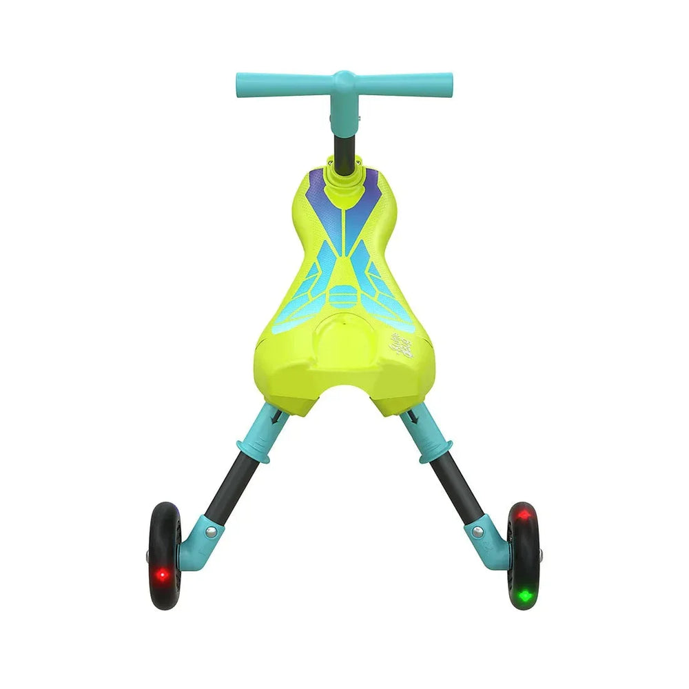 Scuttlebug Foldable 3 Wheel Trike with LED Light, Yellow - USA MEGA SHOP