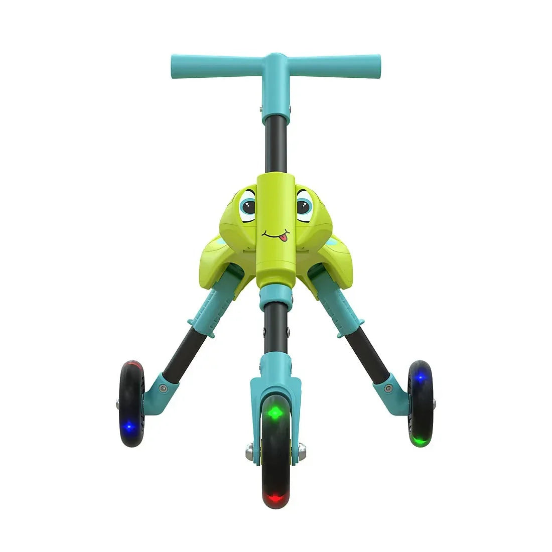Scuttlebug Foldable 3 Wheel Trike with LED Light, Yellow - USA MEGA SHOP