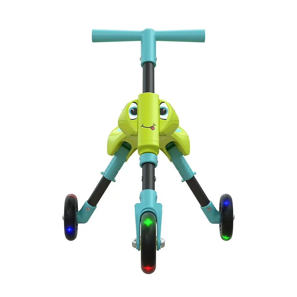 Scuttlebug Foldable 3 Wheel Trike with LED Light, Yellow - USA MEGA SHOP