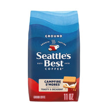 Ground coffee bag, Seattle’s Best Coffee, Campfire S’mores, 11 oz