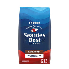 Ground coffee bag for 6th Ave Bistro dark roast, 32 oz