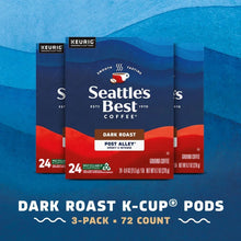 Dark roast K-Cup coffee pods 3-pack, 72 count, Post Alley blend packaging