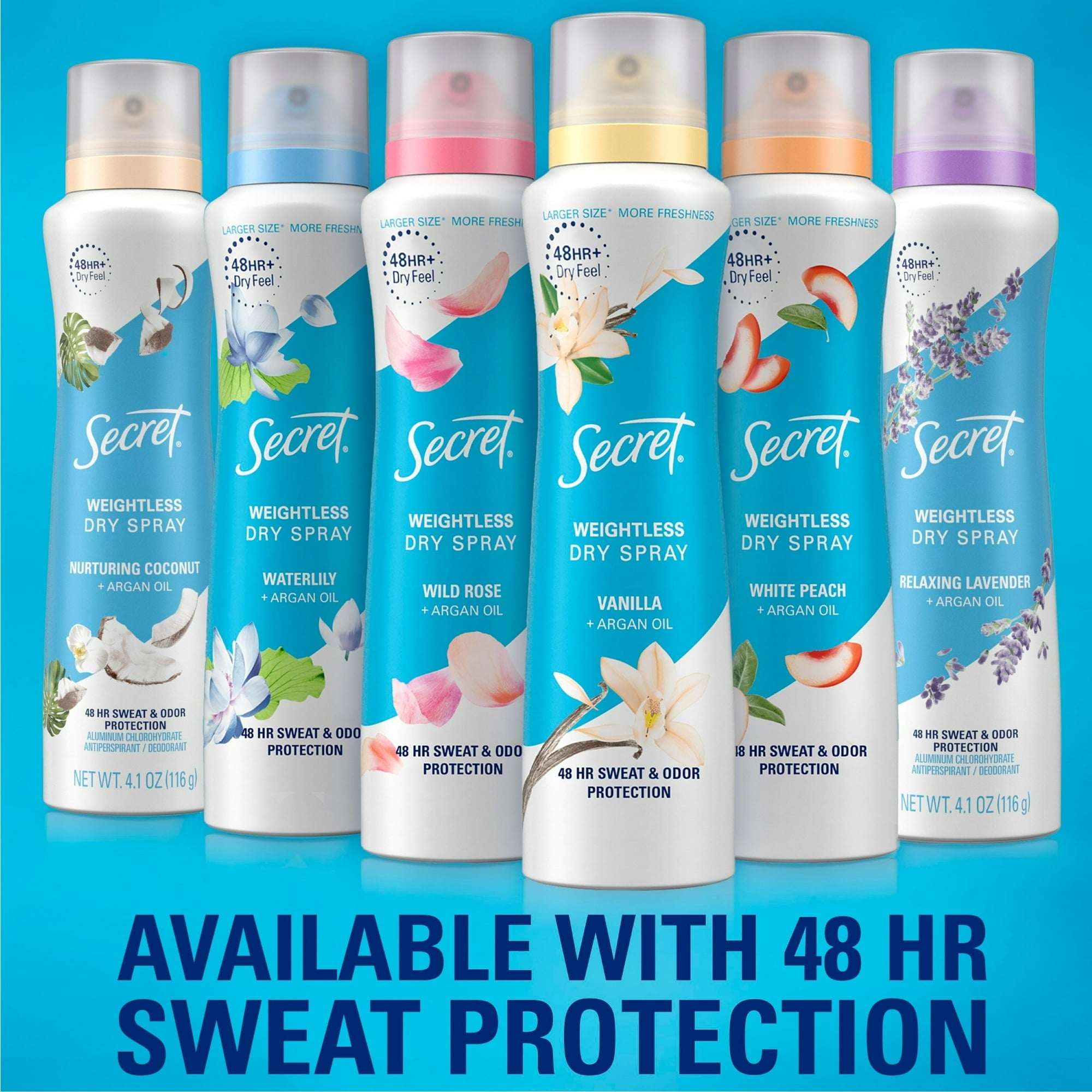 Secret Aluminum Free Dry Spray Deodorant, Cherry Blossom, 4.1 oz