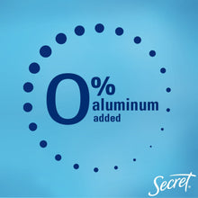 0% aluminum added symbol for aluminum-free dry spray deodorant