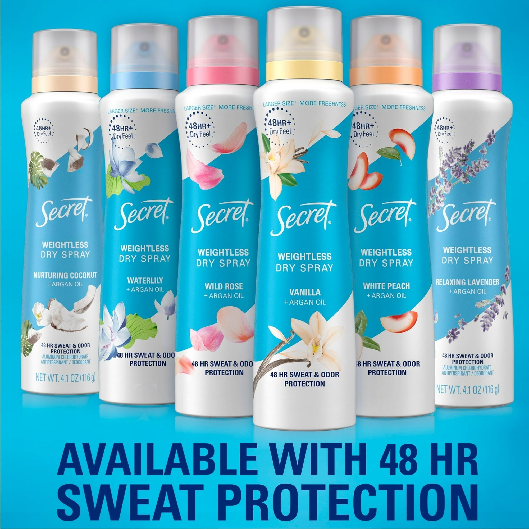 Secret Aluminum Free Dry Spray Deodorant, Cherry Blossom, 4.1 oz