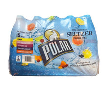 Polar seltzer water variety pack, 15 bottles of 1L, lemon, lime, and berry flavors