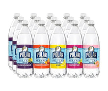 Variety pack of Polar Seltzer bottles with mixed flavors, 1L 15-pack