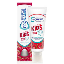 Sensodyne Pronamel Kids toothpaste tube with Berry Twist label and white cap