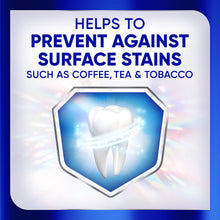 Toothpaste stain protector panel: helps prevent surface stains like coffee, tea, and tobacco
