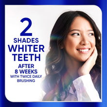 Toothpaste whitening panel: 2 shades whiter after 8 weeks with twice daily brushing