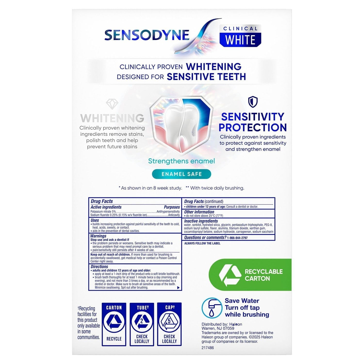 Sensodyne Clinical White Toothpaste, 5.5 oz., 3 pk.