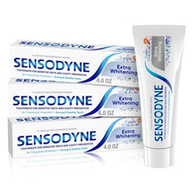 Sensodyne Extra Whitening sensitive toothpaste set: mint boxes and tube, 4 oz