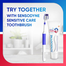 Sensodyne Sensitivity & Gum toothpaste with toothbrush pair-on box card