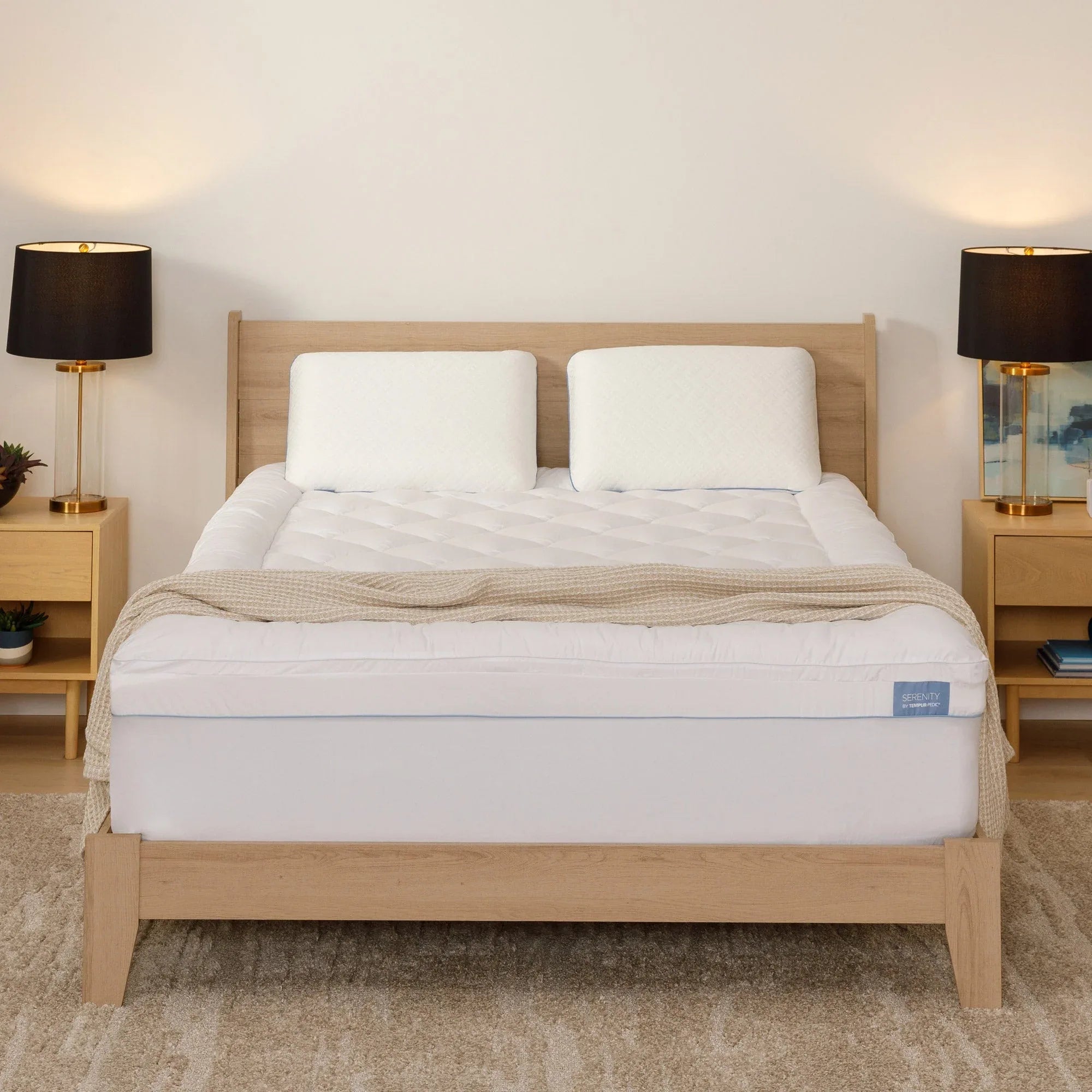 Serenity by Tempur-Pedic 2+1 Pillowtop Mattress Topper - USA MEGA SHOP