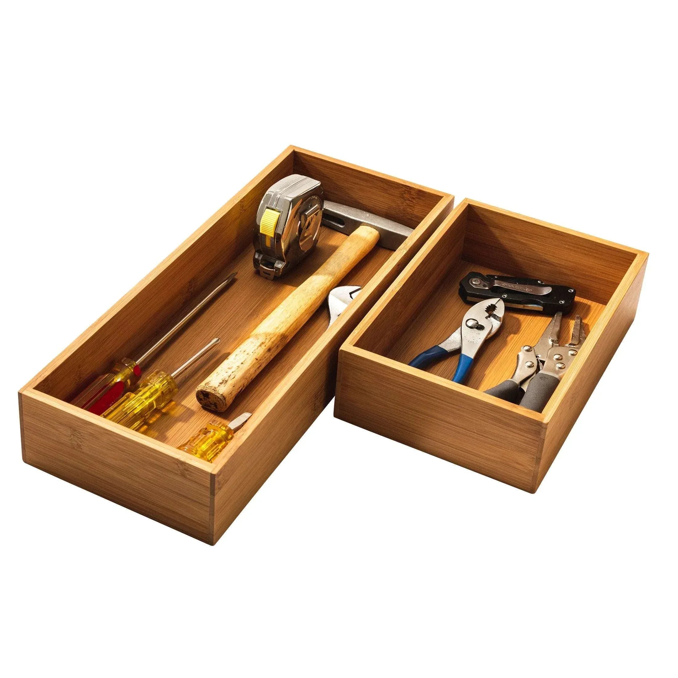 Seville Classics 10-piece Bamboo Storage Box Organizer Set - USA MEGA SHOP