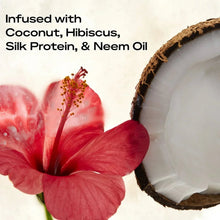 Coconut hibiscus flower with coconut shell bowl