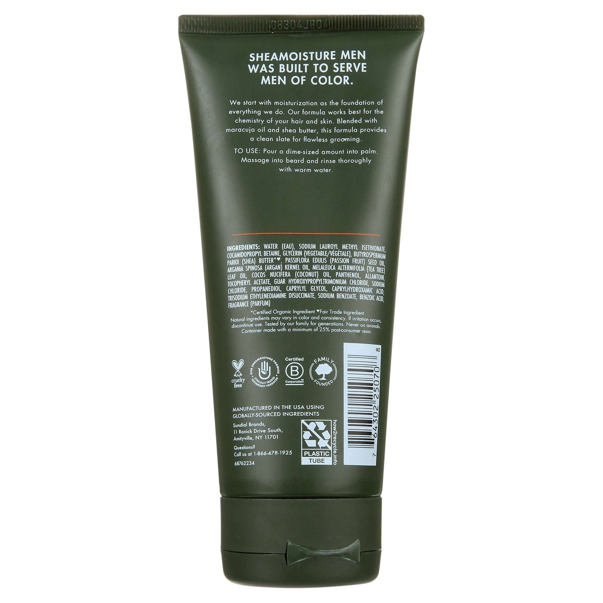 Shea Moisture Deep Clean Beard Wash with Maracuja Oil & Shea Butter, 6 oz