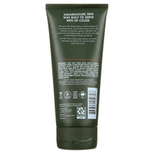 Shea Moisture Men Beard Wash back label with ingredients, symbols, and barcode on tube