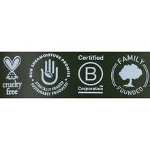 Shea Moisture Men Beard Wash back label with cruelty free and certification icons