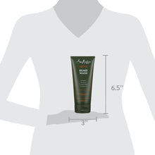 Shea Moisture Men Beard Wash size display: 3 in width, 6.5 in height