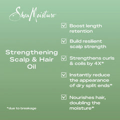 SheaMoisture Strengthening Scalp Oil & Hair Oil Rosemary & Vegan Collagen, 2 oz - USA MEGA SHOP